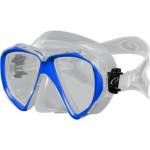 MASCHERA DUO TRASPARENTE/AZZURRO