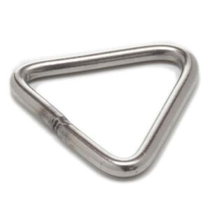 ANELLO INOX TRIANGOLARE SALDATO 50MM FI 6MM