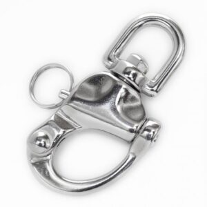 MOSCHETTONE INOX GIREVOLE A SGANCIO RAPIDO