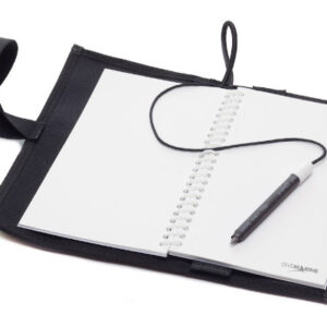 WET NOTEBOOK, COPERTINA IN CORDURA, CHIUSURA CON ELASTICO, MATITA