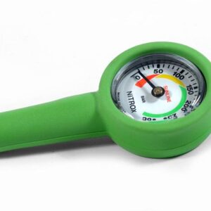 MANOMETRO VALE/NITROX CON FRUSTA 200bar