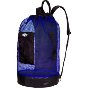 BORSA PANAMA MESH AZZURRO 71X38CM