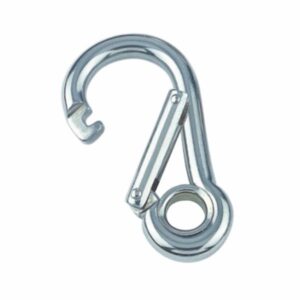 MOSCHETTONE INOX POMPIERE CON ANELLO 10X100